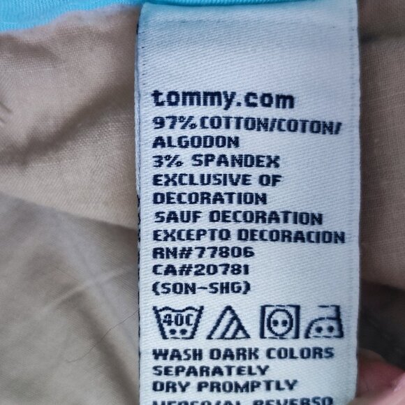 Tommy Hilfiger lightweight summer capri pants cream women's size 10 - Picture 7 of 14